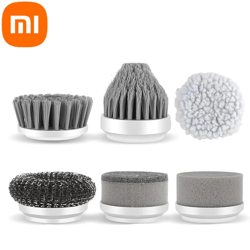 Xiaomi MIJIA Electric Scrubber Spin Cleaning Brush Power Scrubber With 5Replaceable Brush Heads Electric Cleaning Brush Bathroom