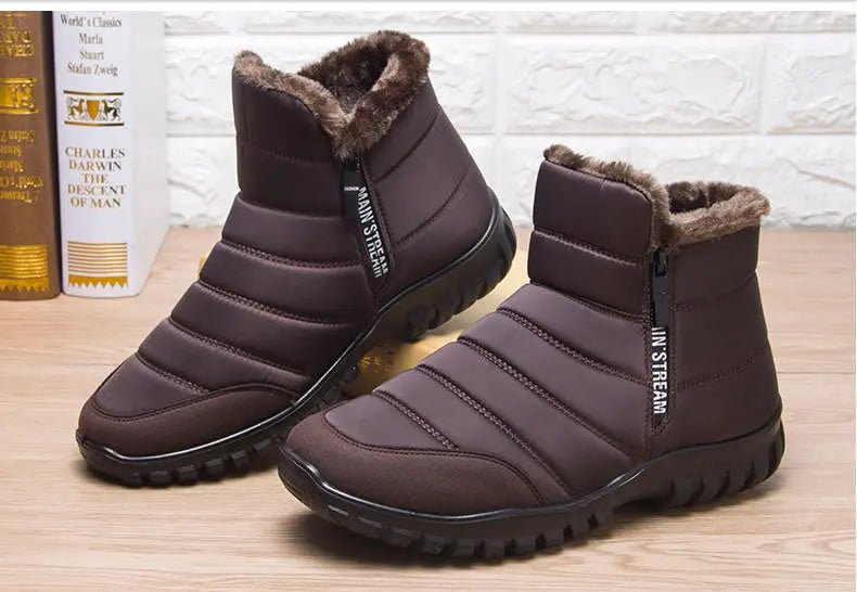 Winter Men Ankle Snow Boots Waterproof Non Slip Shoes for Men Casual Keep Warm Plush Plus Size Couple Footwear Chaussure Homme66