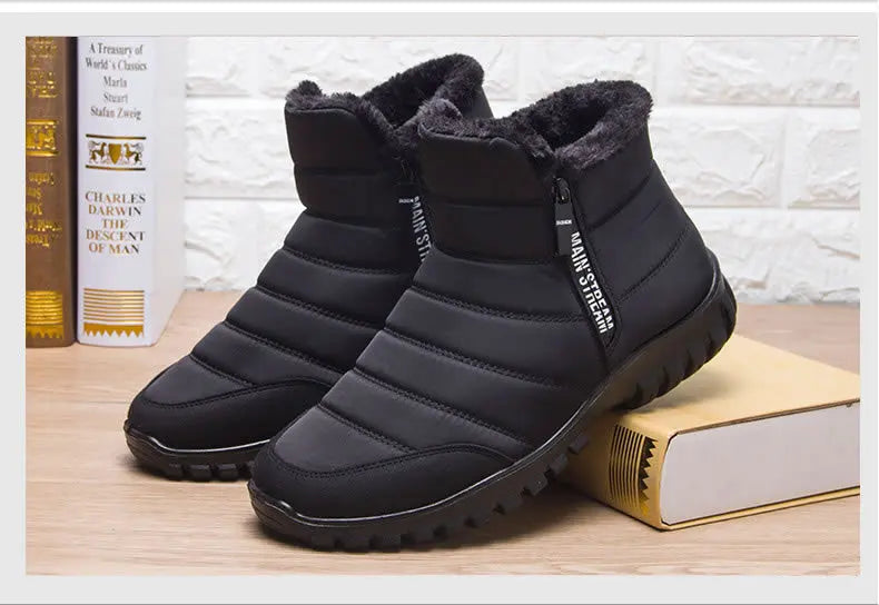 Winter Men Ankle Snow Boots Waterproof Non Slip Shoes for Men Casual Keep Warm Plush Plus Size Couple Footwear Chaussure Homme66