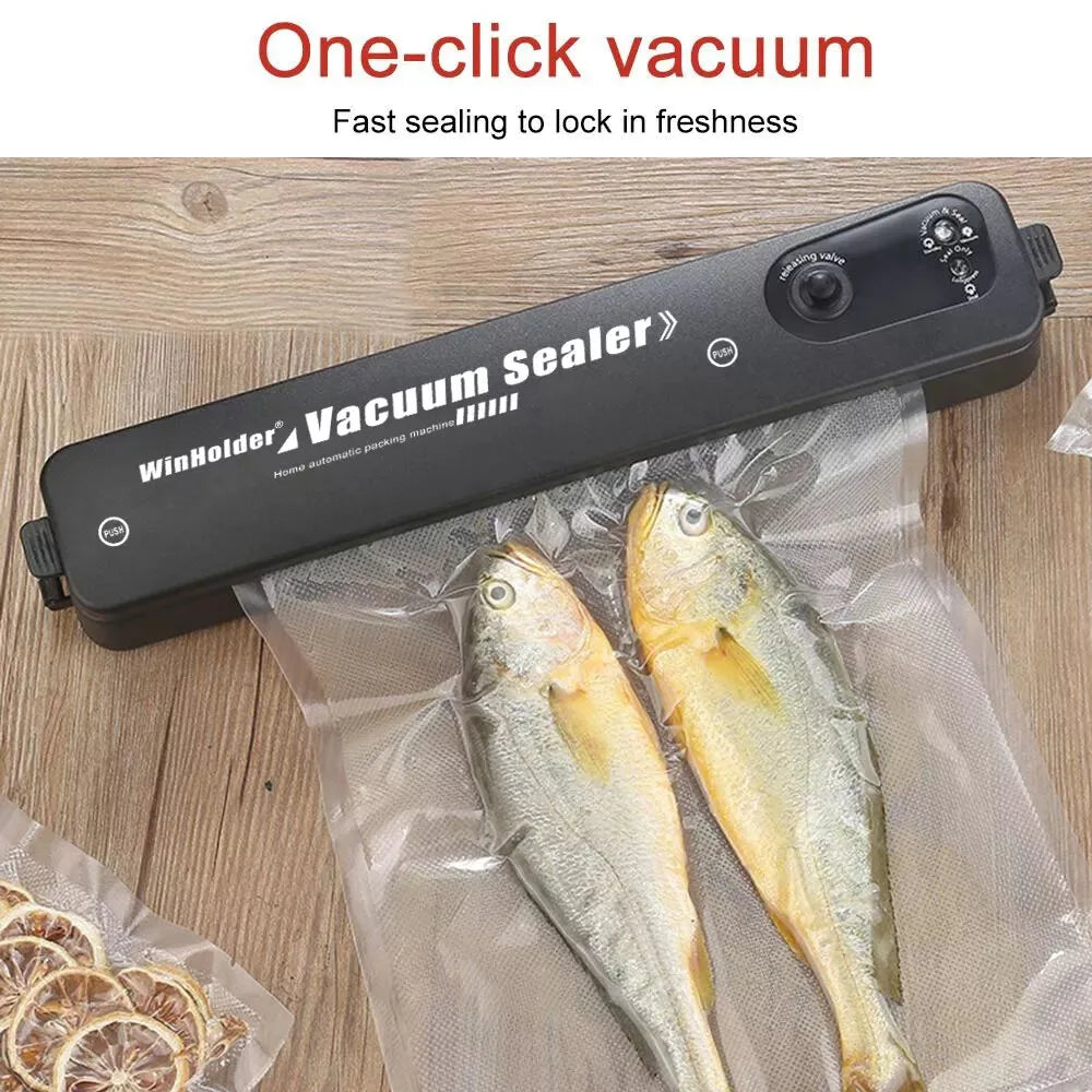 Portable Home 3 IN 1 Vacuum Sealer Machine  Automatic Food Preservation Storage Dry Wet Vaccum Packing with Free 10 Sealing Bags